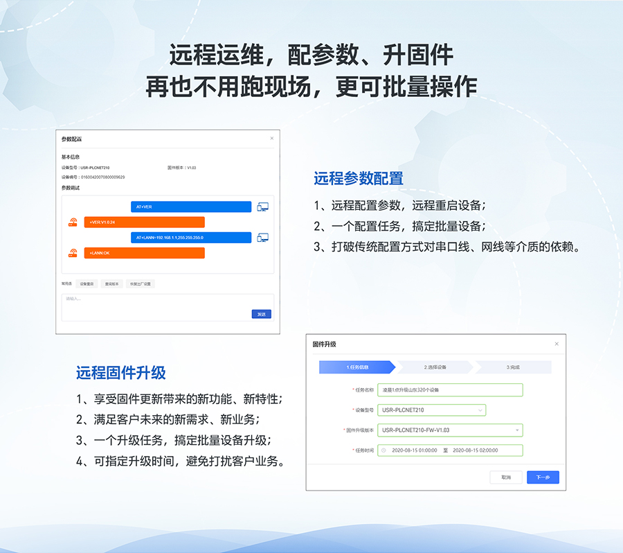 低成本PLC云網(wǎng)關(guān)：遠程運維，可以配參數(shù)、升固件、再也不用跑現(xiàn)場